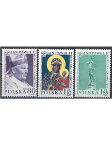 POLONIA 2000 Genetliaco di Giovanni Paolo II 3v MNH**