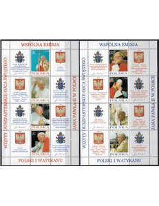 POLAND 2004 Pastoral Travels of Pope John Paul II 2 s/s MNH**