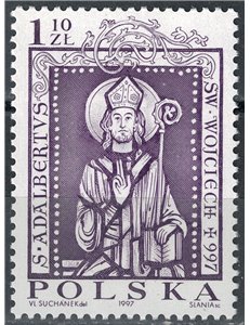 POLAND 1997 Saint Adalbert of Prague MNH**