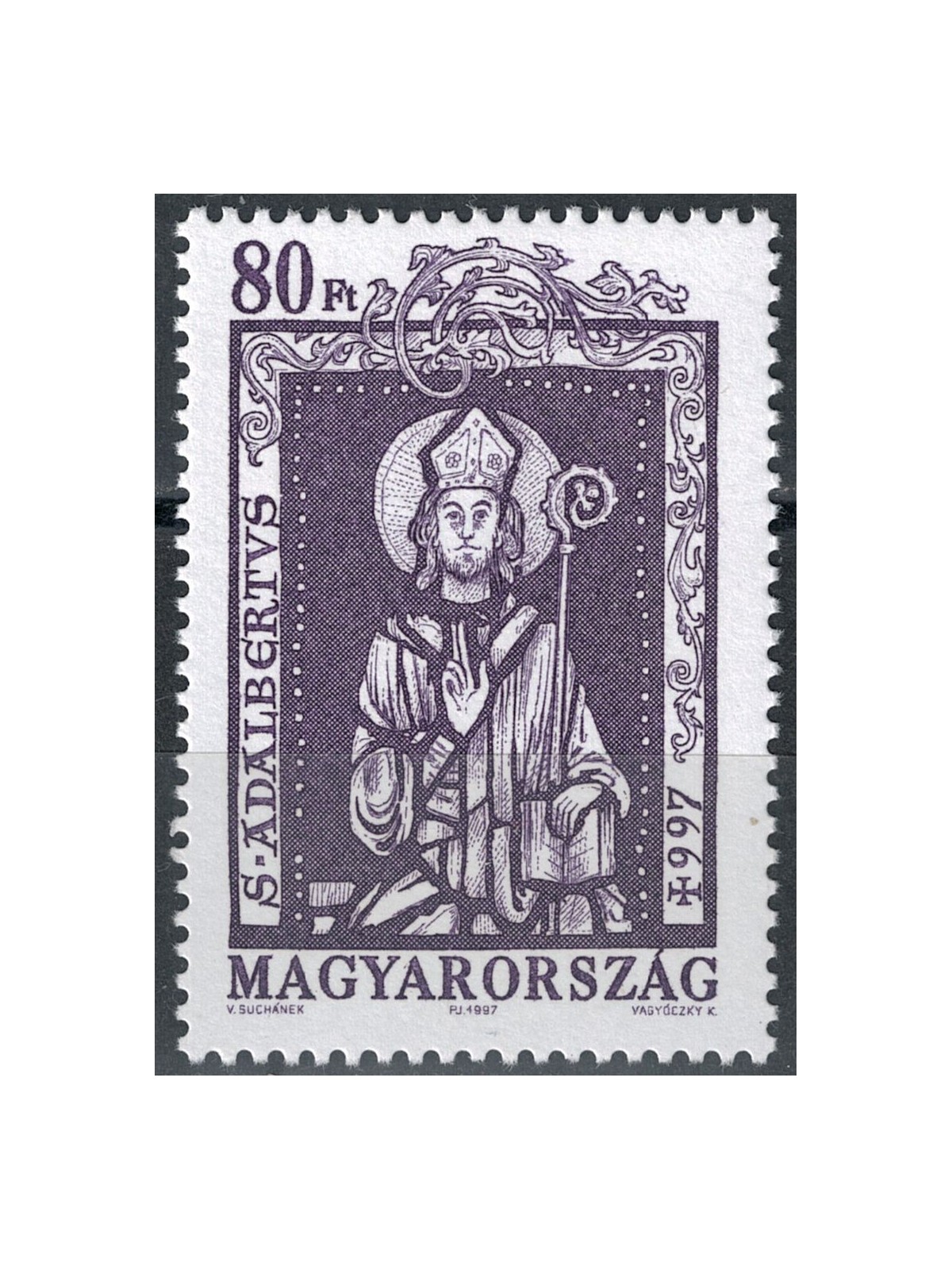 UNGHERIA 1997 Sant'Adalberto da Praga MNH**
