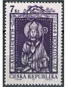 REPUBBLICA CECA 1997 Sant'Adalberto da Praga MNH**