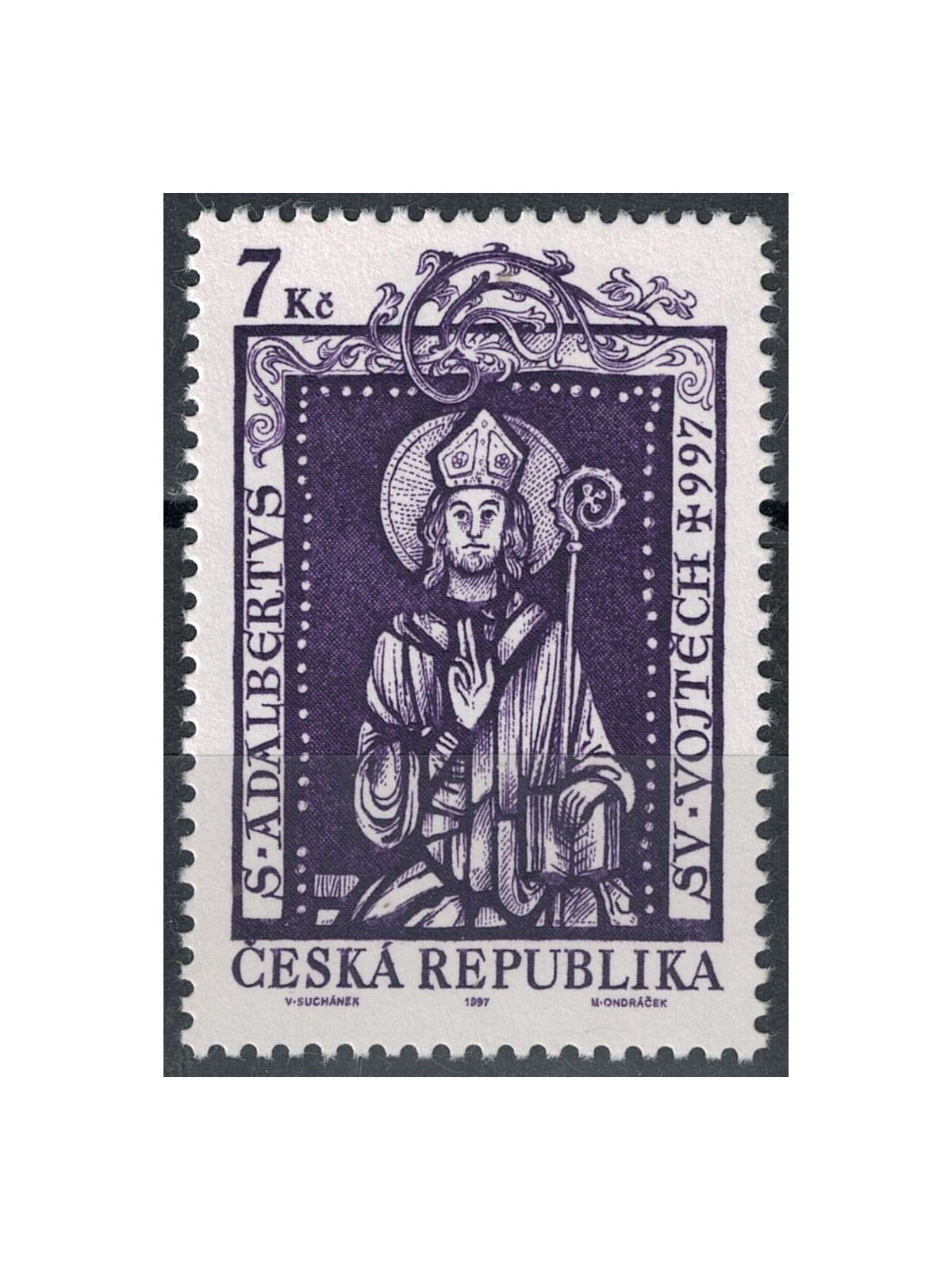 REPUBBLICA CECA 1997 Sant'Adalberto da Praga MNH**