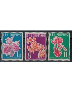 ALBANIA 1961 Flora, flowers 3v MNH**
