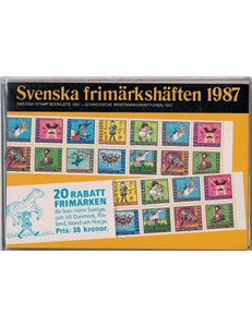 SWEDEN 1987 Complete year of booklets MNH**