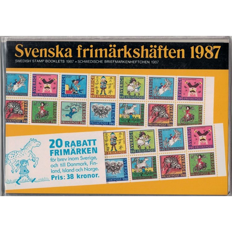 SVEZIA 1987 Annata completa di libretti MNH**