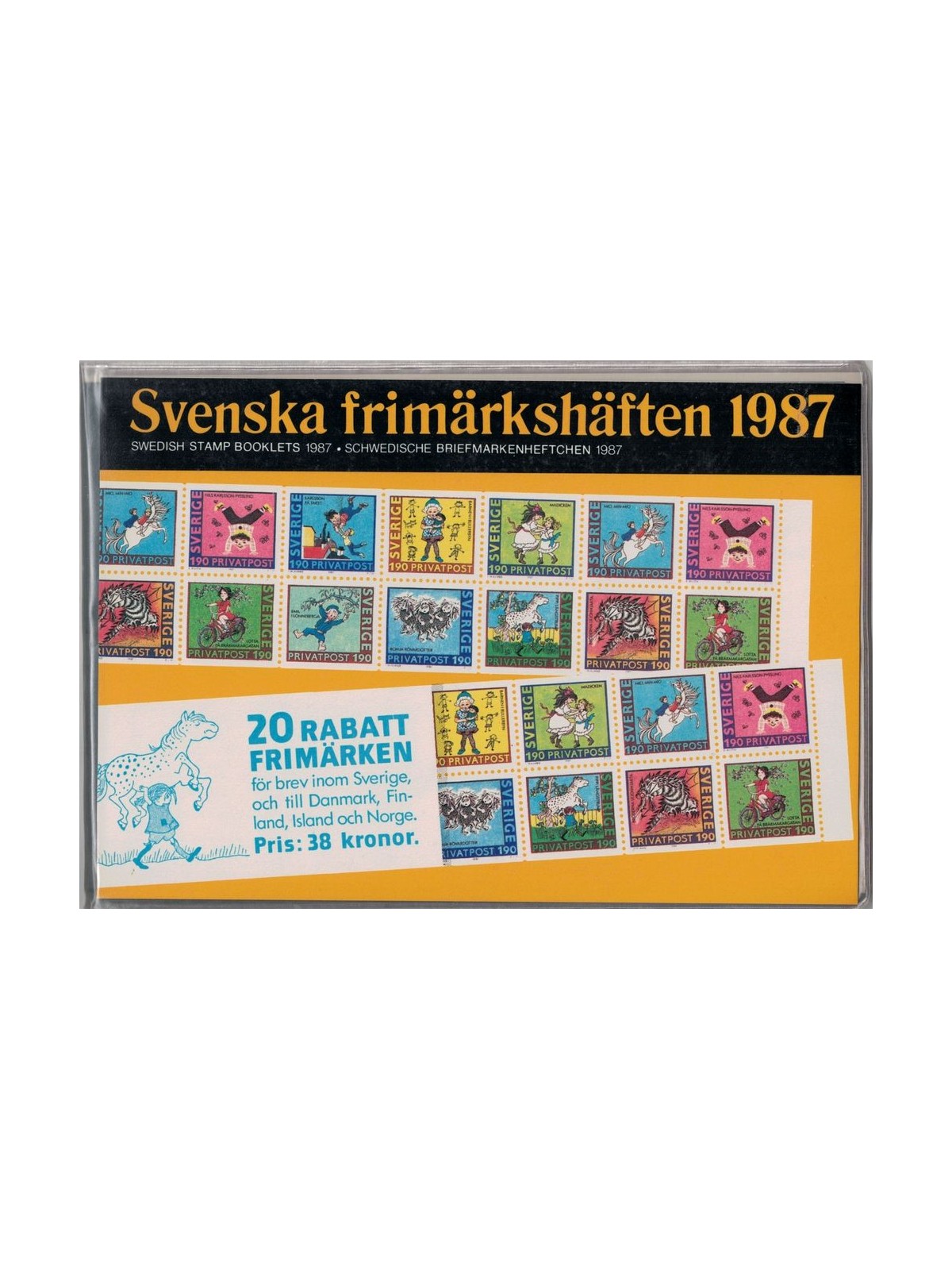 SVEZIA 1987 Annata completa di libretti MNH**
