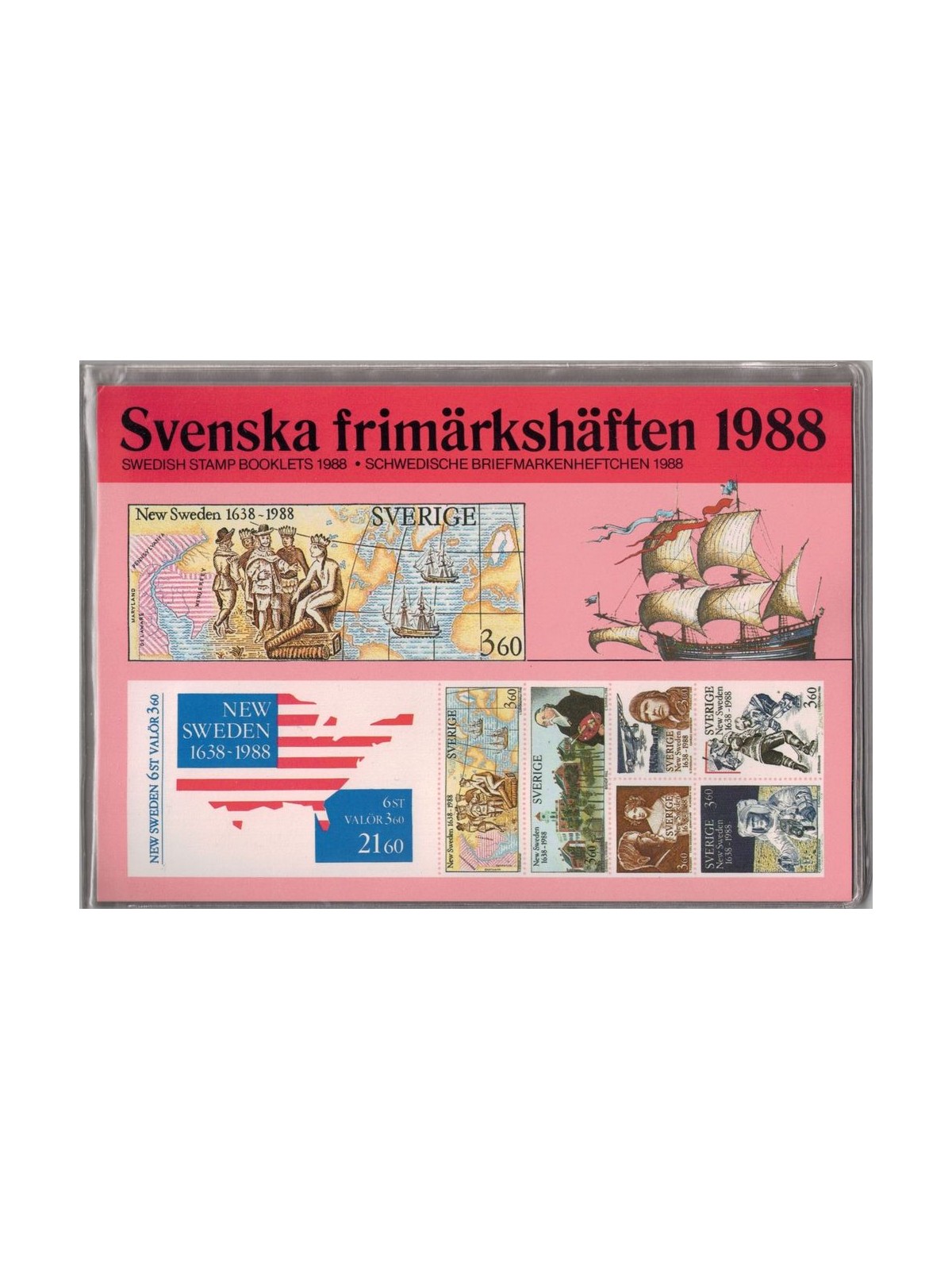 SVEZIA 1988 Annata completa di libretti MNH**