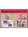 SVEZIA 1988 Annata completa di libretti MNH**