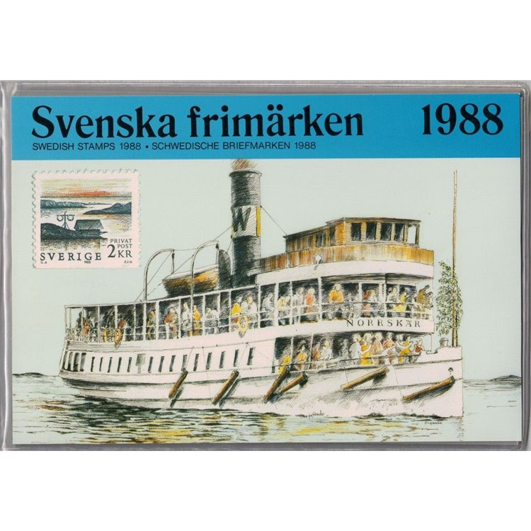 SWEDEN 1988 Complete year 56v MNH**