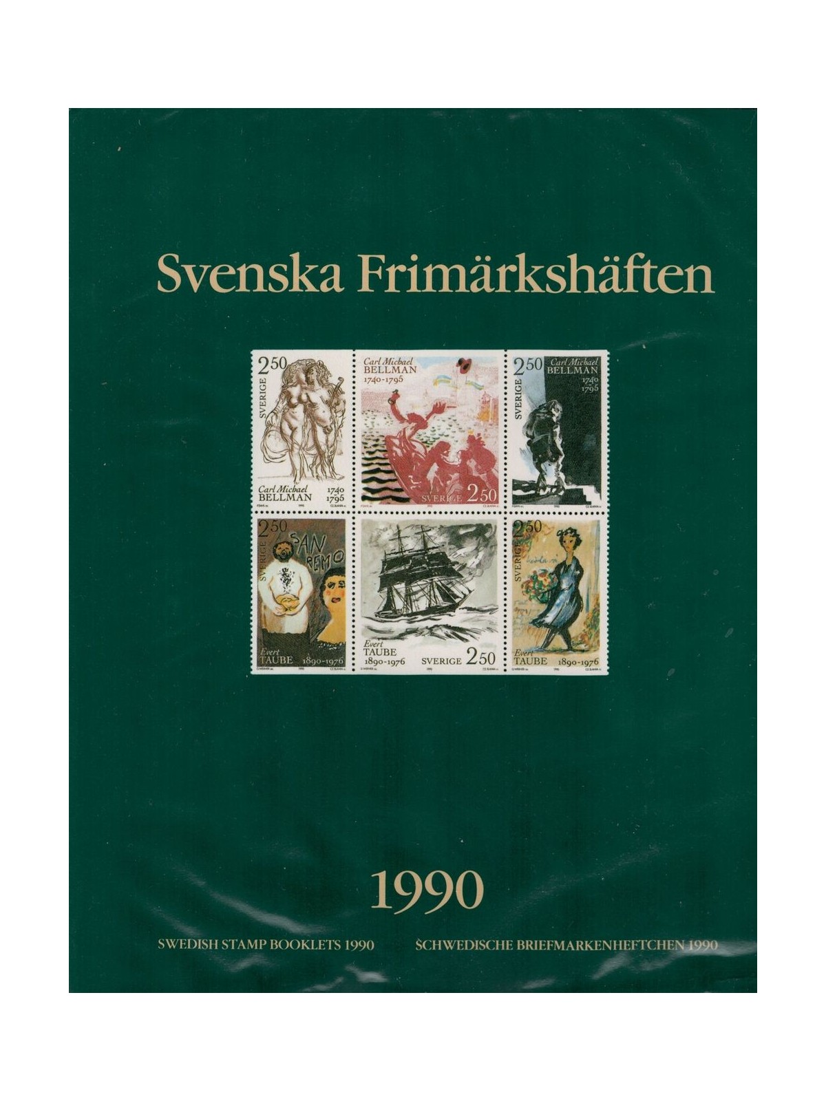 SVEZIA 1990 Annata completa di libretti MNH**