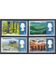 GRAN BRETAGNA 1966 Paesaggi, fosforo 4v MNH**