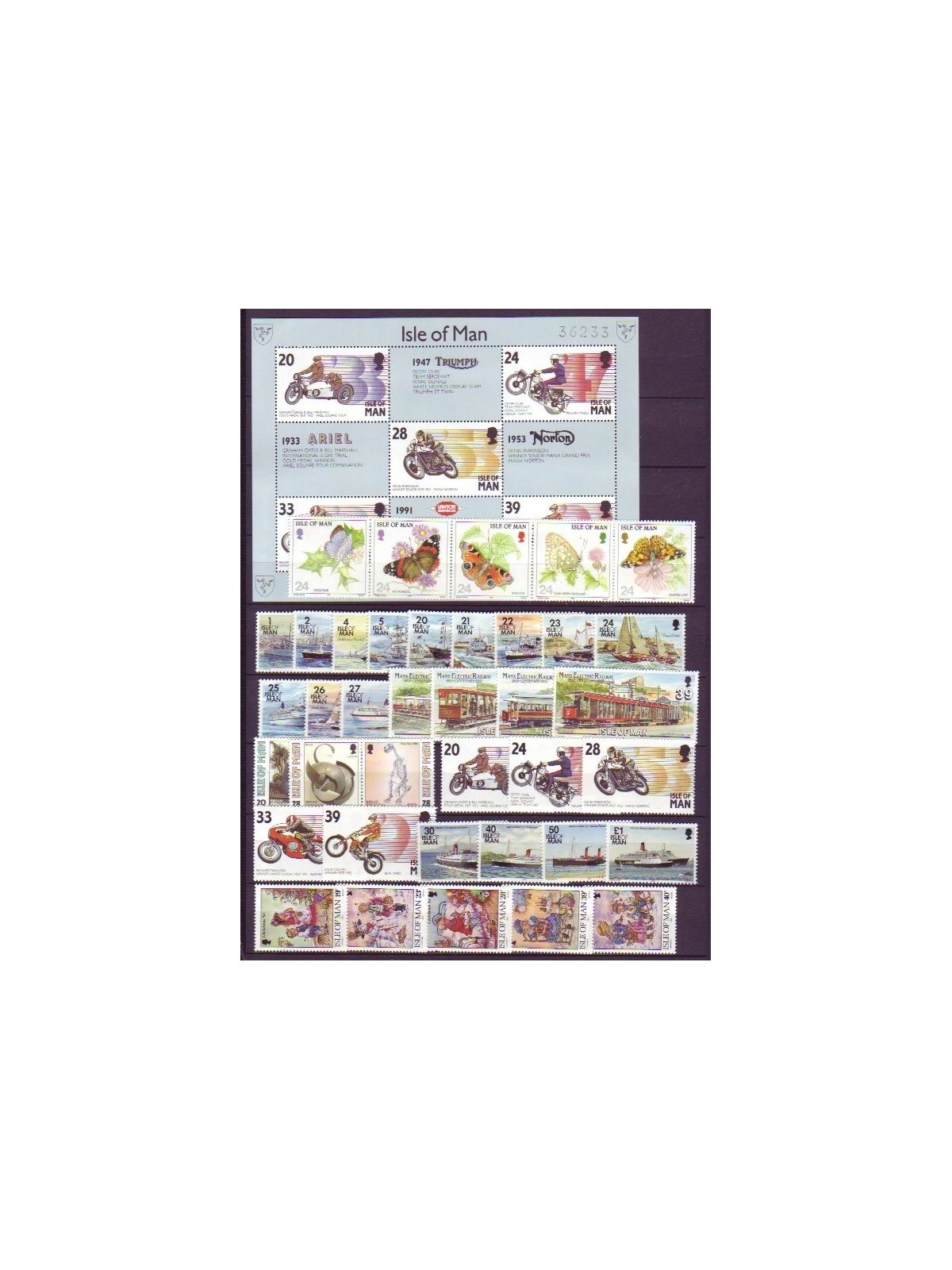 MAN 1993 Complete Yearset - Complete Yearset 39v + 1 s/s MNH**