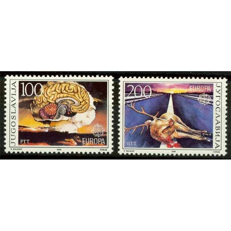 JUGOSLAVIA 1986 Europa 2v MNH**