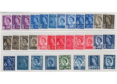 GREAT BRITAIN 1967-70 Elizabeth II and regional symbols 32v MNH**