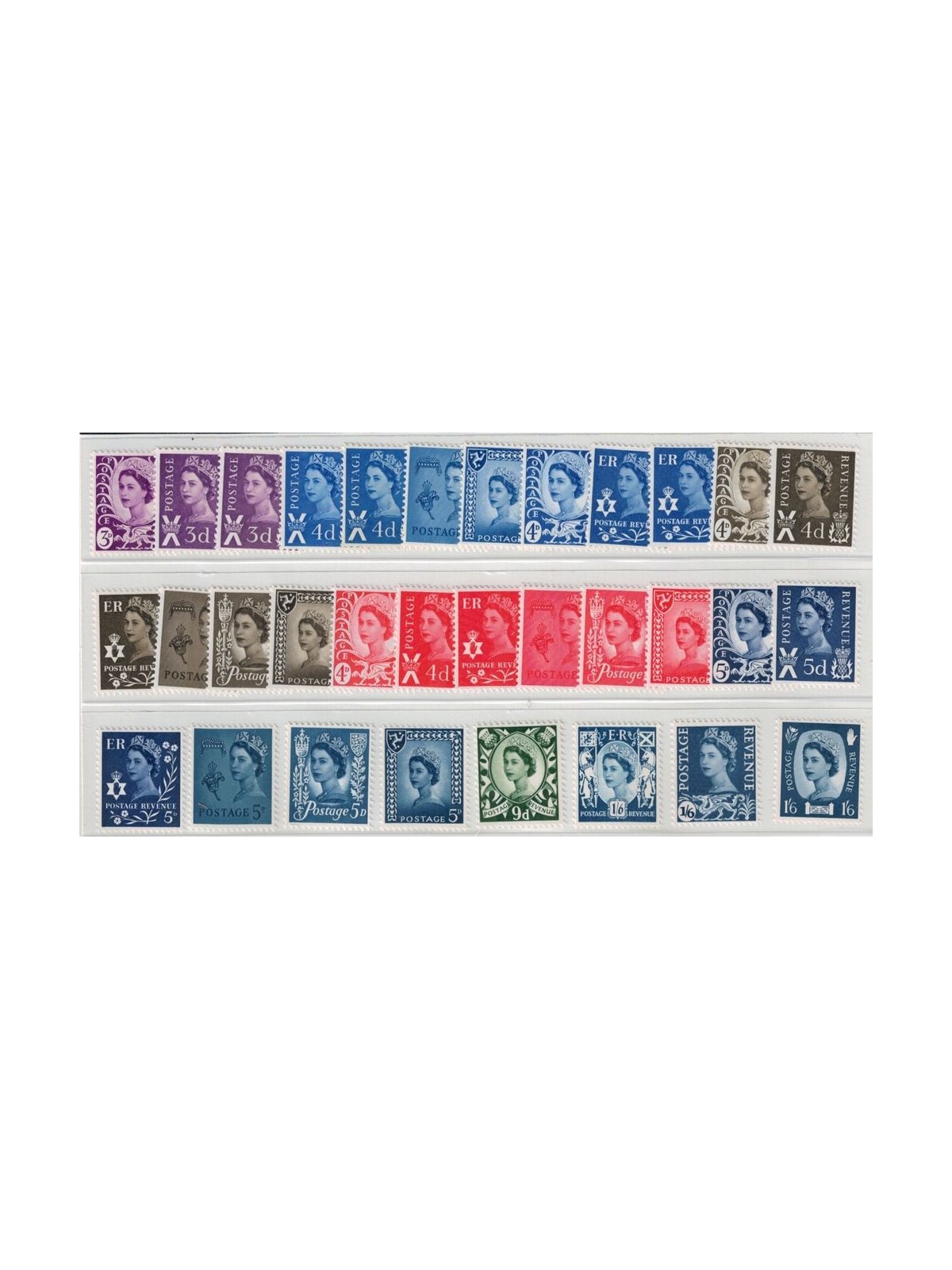 GREAT BRITAIN 1967-70 Elizabeth II and regional symbols 32v MNH**