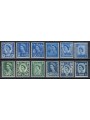 GRAN BRETAGNA 1966 Elisabetta II e simboli regionali 12v MNH**