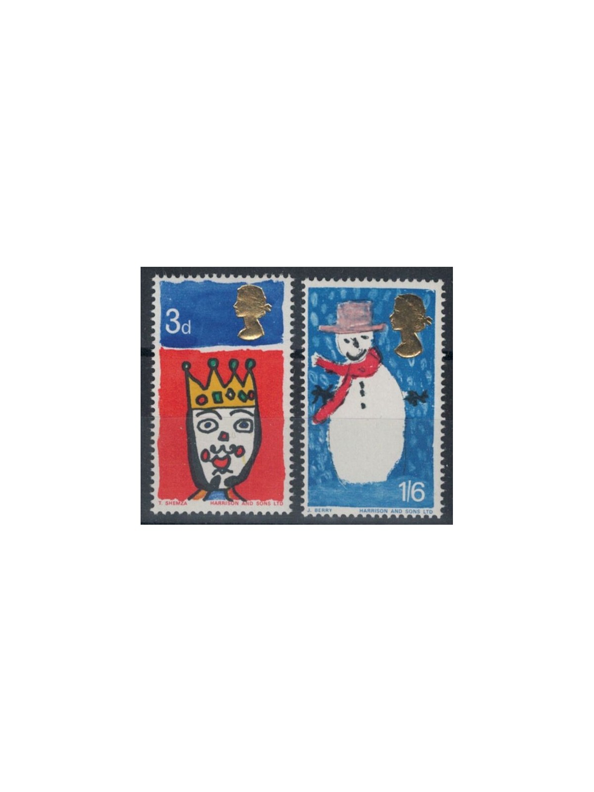 GRAN BRETAGNA 1966 Natale 2v MNH**
