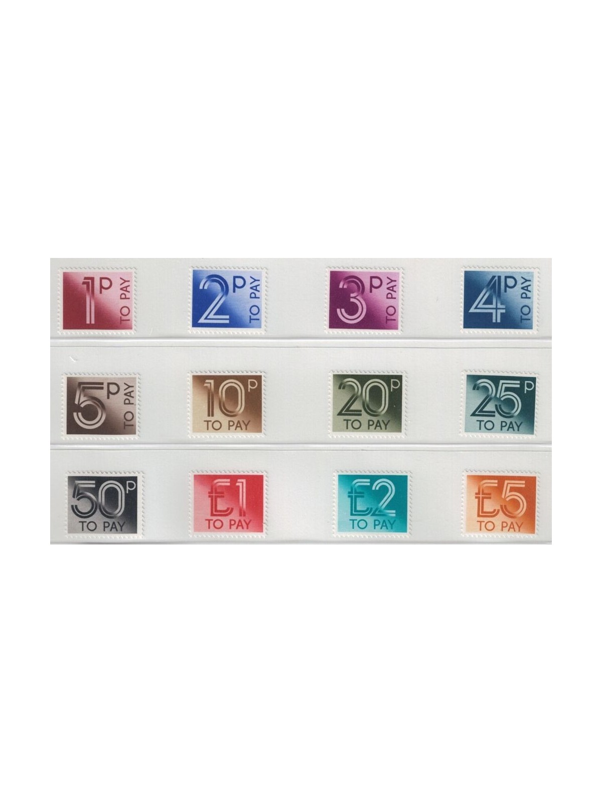 GRAN BRETAGNA 1982 Segnatasse 12v MNH**