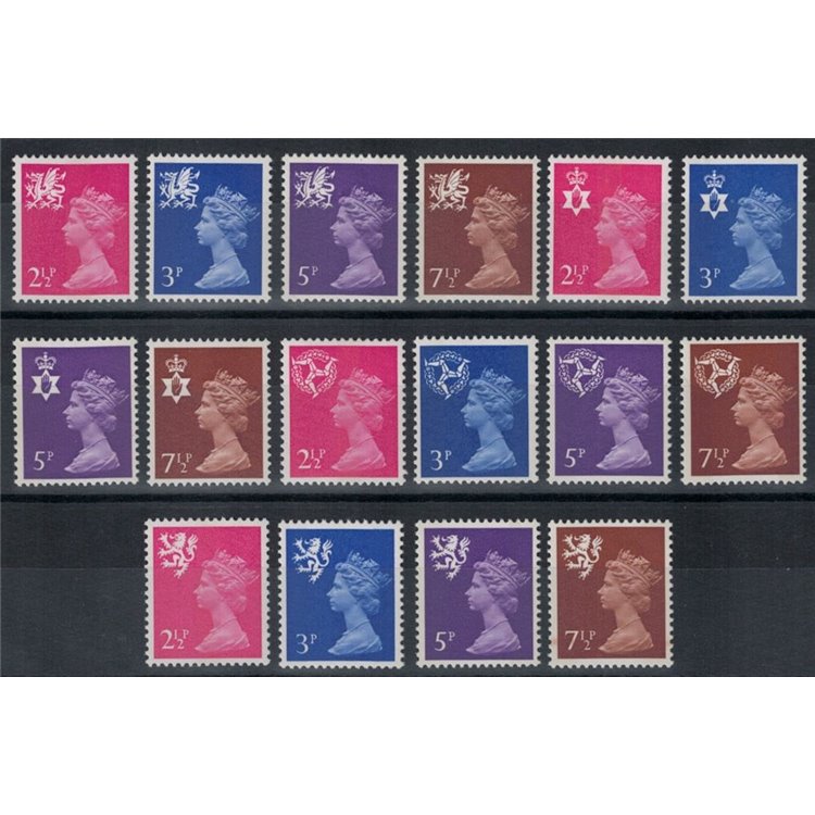 GREAT BRITAIN 1971 Regional Emblems 16v MNH**