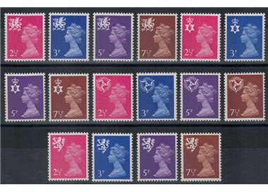 GREAT BRITAIN 1971 Regional Emblems 16v MNH**