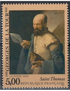 FRANCE 1993 Art (Georges De La Tour, St. Thomas) MNH**