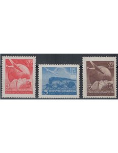 JUGOSLAVIA 1949 Anniversario UPU 3v MNH**