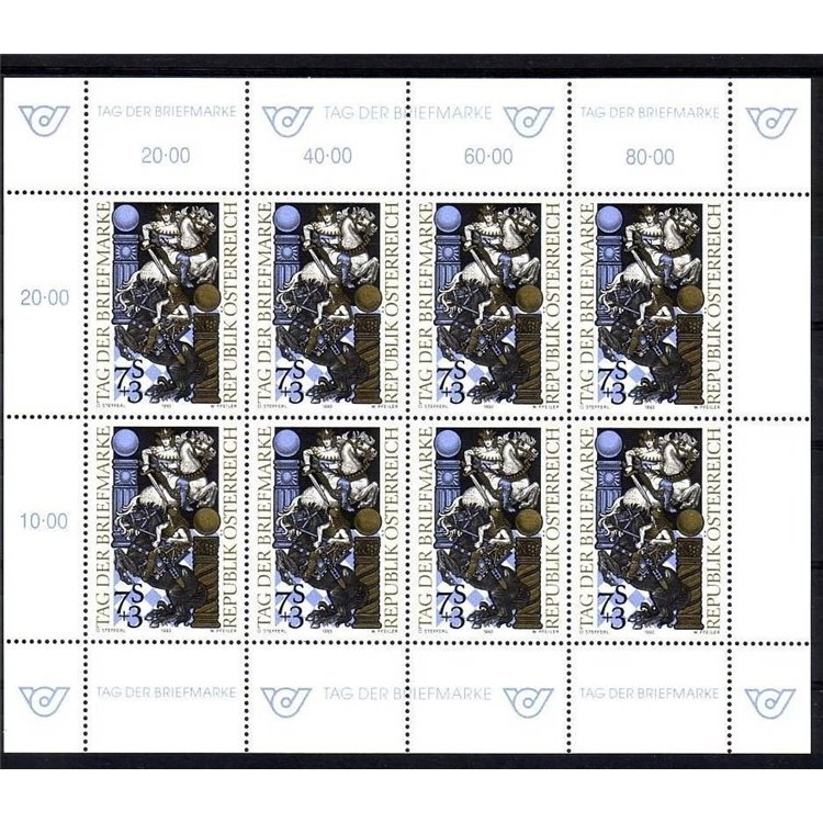 AUSTRIA 1993 Giornata del francobollo MF MNH**
