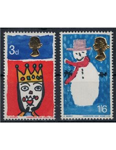 GREAT BRITAIN 1966 Christmas, phosphorus 2v MNH**