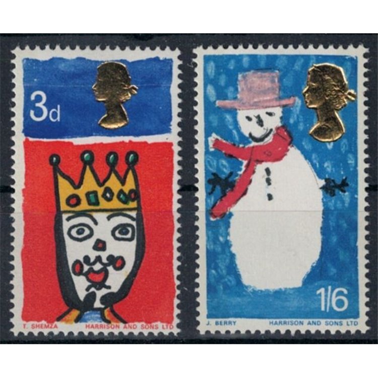 GREAT BRITAIN 1966 Christmas, phosphorus 2v MNH**