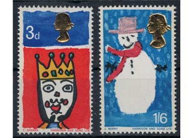 GREAT BRITAIN 1966 Christmas, phosphorus 2v MNH**