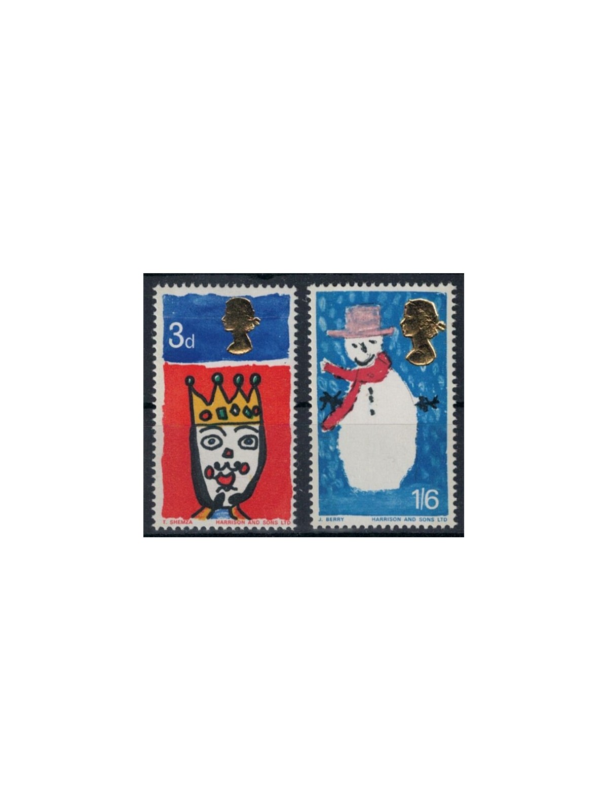 GREAT BRITAIN 1966 Christmas, phosphorus 2v MNH**