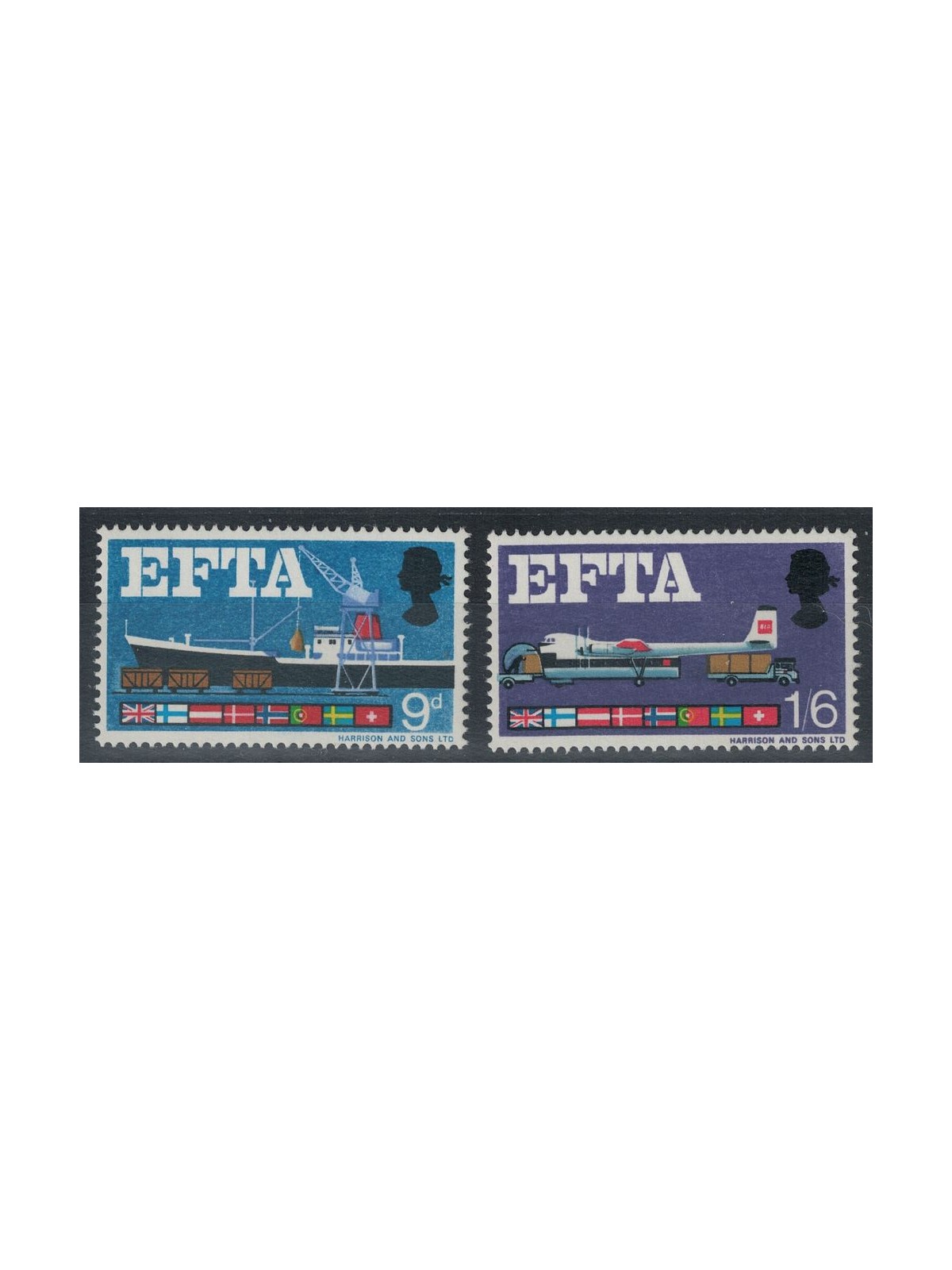 GREAT BRITAIN 1967 EFTA, phosphorus 2v MNH**