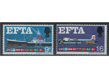 GRAN BRETAGNA 1967 EFTA 2v MNH**