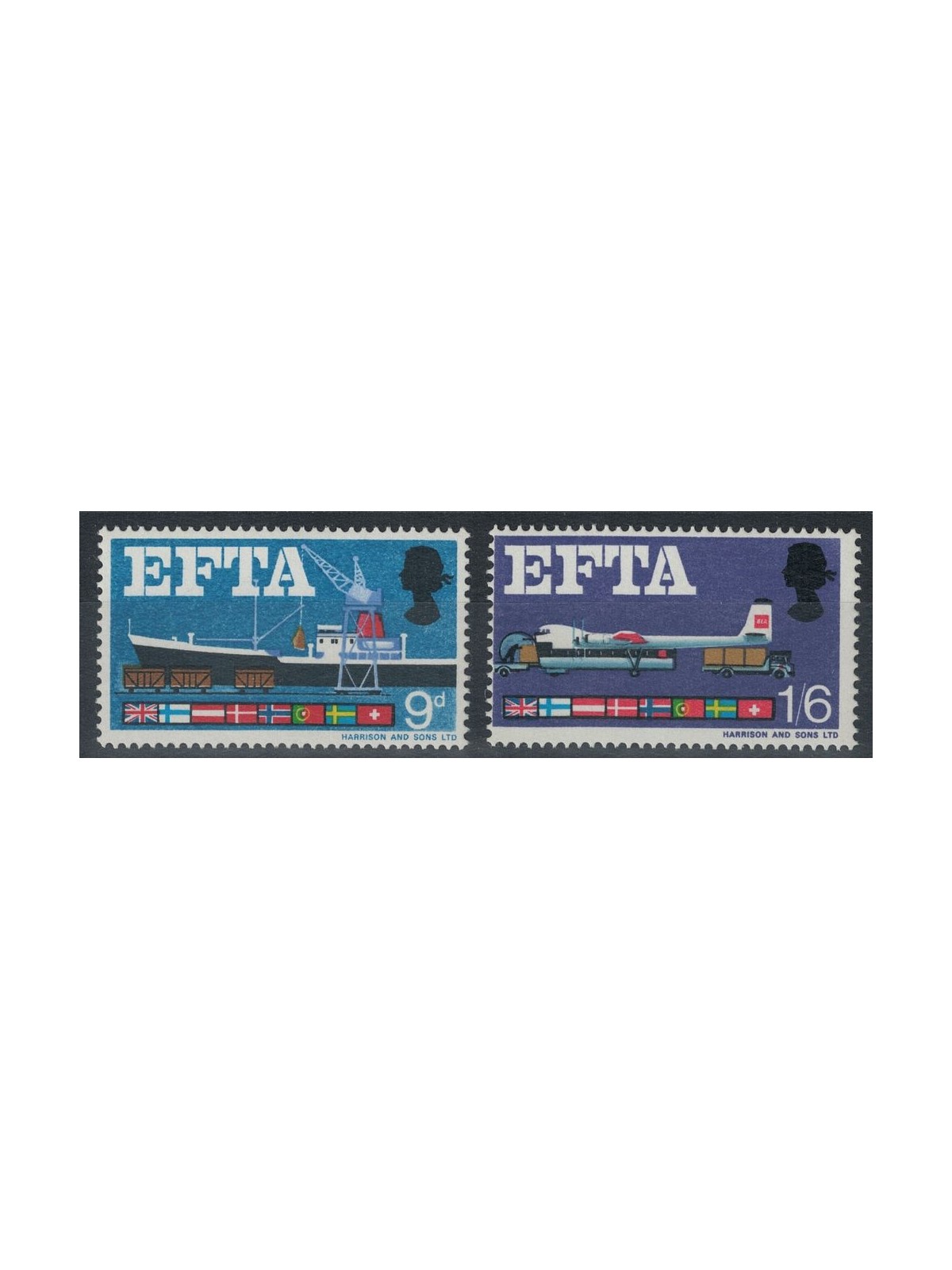 GREAT BRITAIN 1967 EFTA 2v MNH**