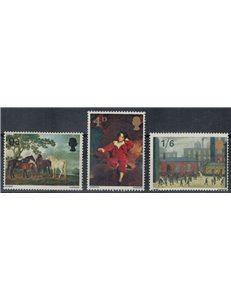 GREAT BRITAIN 1967 Paintings by English painters 3v MNH**