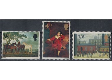 GRAN BRETAGNA 1967 Quadri di pittori inglesi 3v MNH**