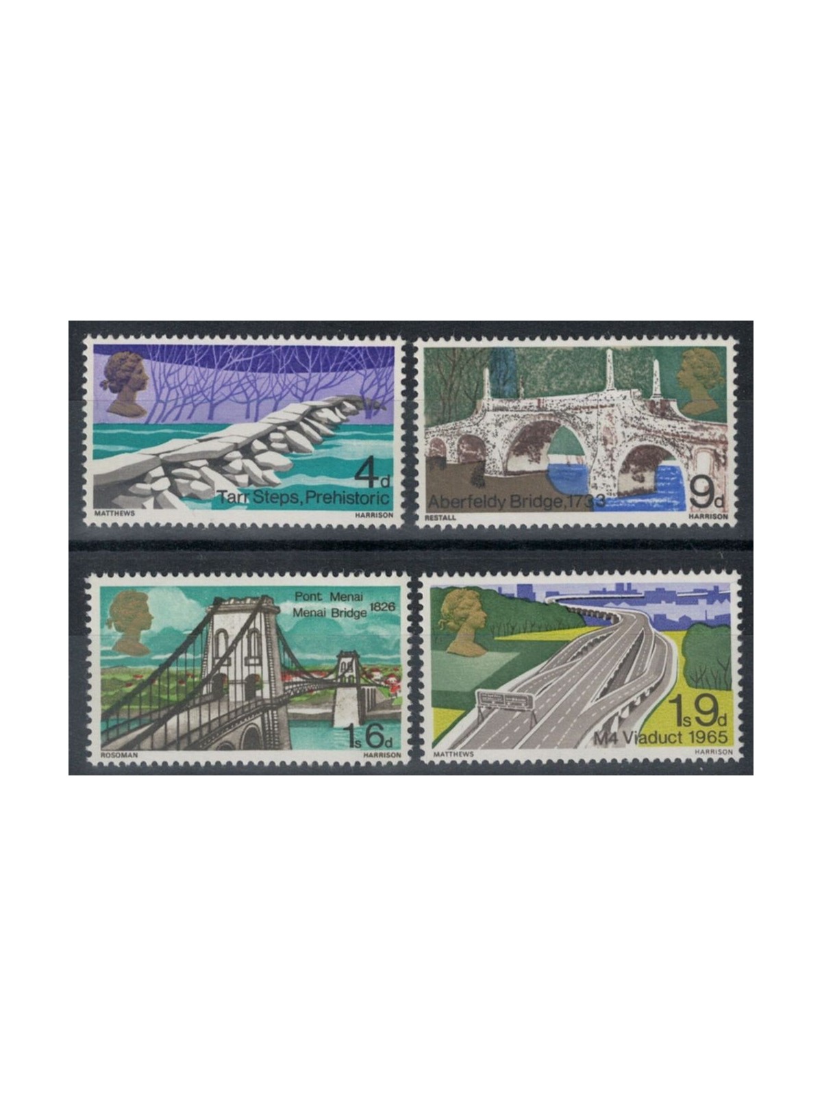 GREAT BRITAIN 1968 English Bridges 4v MNH**