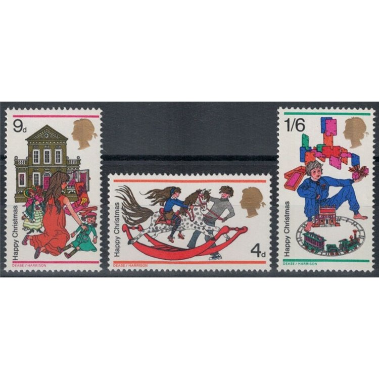 GREAT BRITAIN 1968 Christmas 3v MNH**
