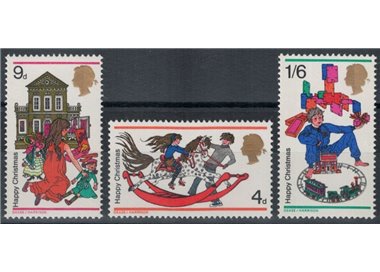 GREAT BRITAIN 1968 Christmas 3v MNH**