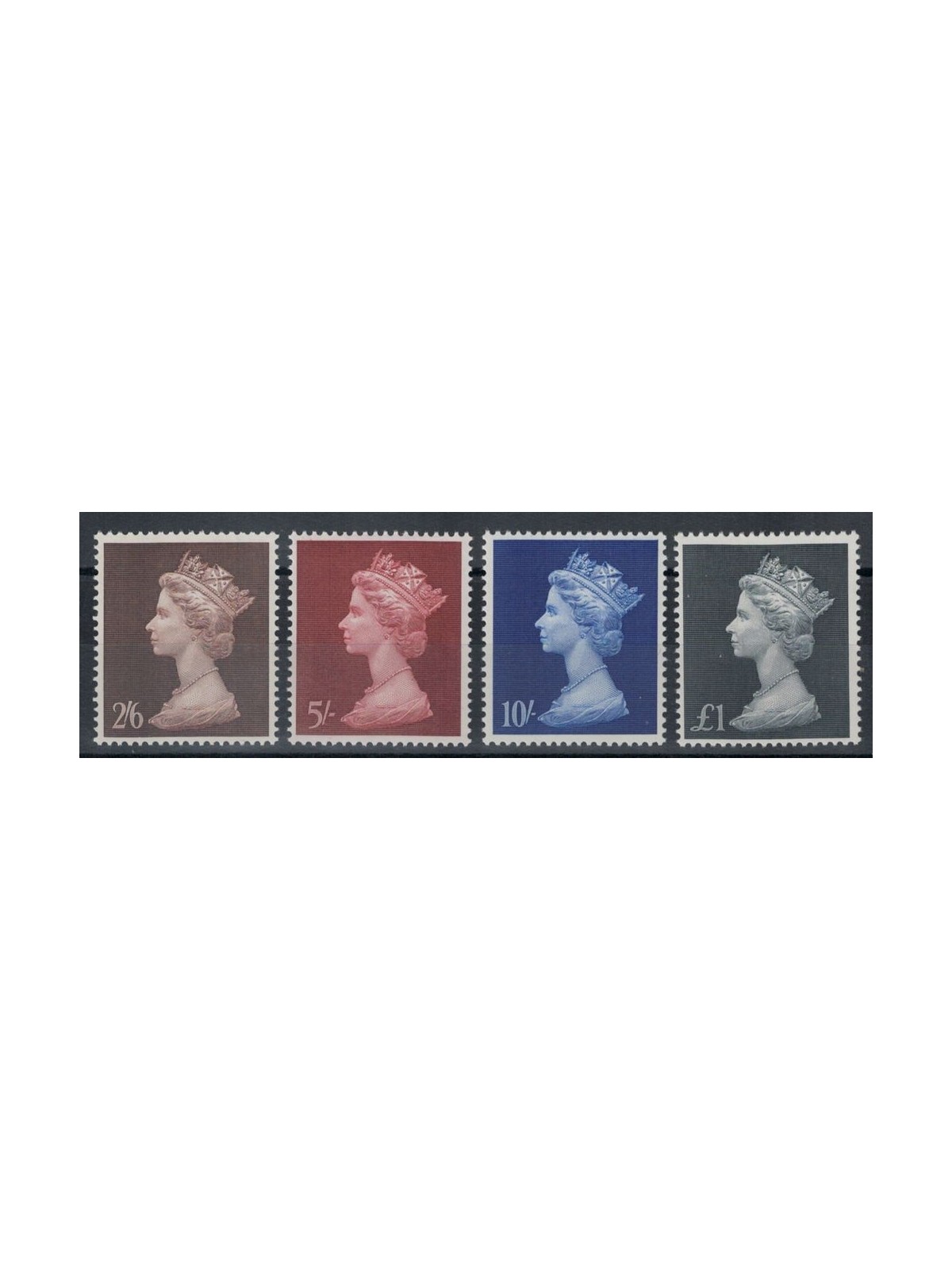 GREAT BRITAIN 1969 Large format Machin 4v MNH**