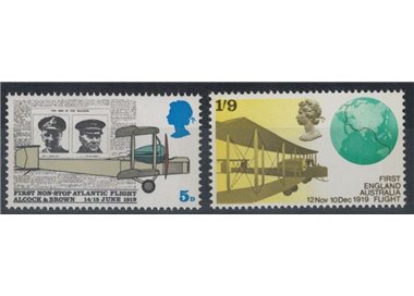 GREAT BRITAIN 1969 Air Raids of 1919 2v MNH**