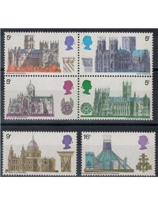 GREAT BRITAIN 1969 British Cathedrals 6v MNH**