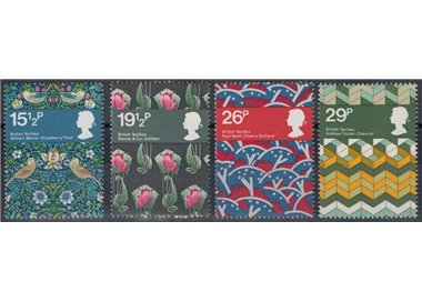 GREAT BRITAIN 1982 Famous English Textiles 4v MNH**