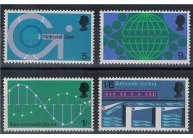 GRAN BRETAGNA 1969 Innovazioni tecnologiche 4v MNH**