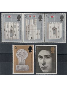 GREAT BRITAIN 1969 Investiture of the Prince of Wales 5v MNH**