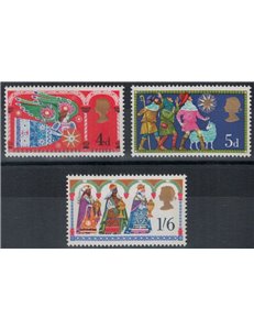 GRAN BRETAGNA 1969 Natale 3v MNH**