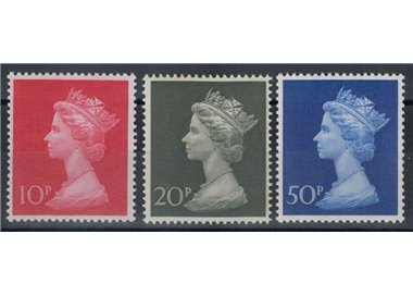 GREAT BRITAIN 1970 High values Machin 3v MNH**