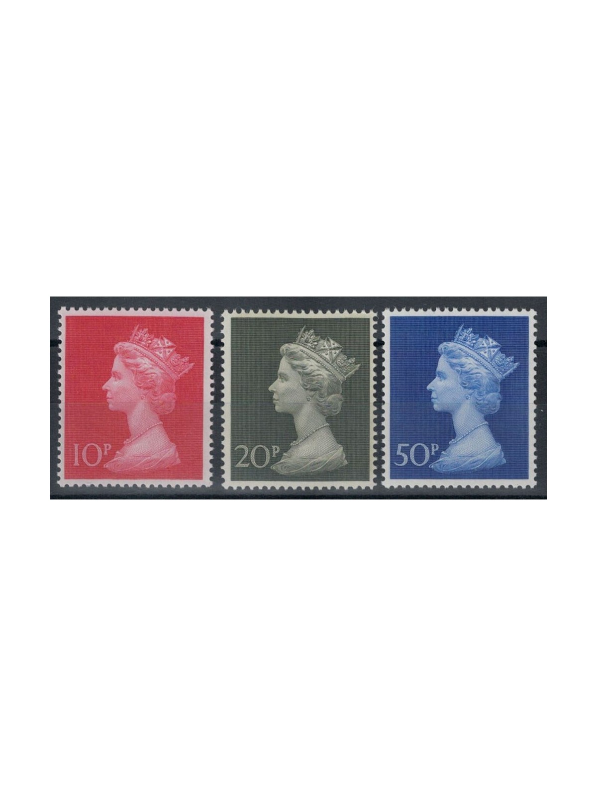 GREAT BRITAIN 1970 High values Machin 3v MNH**
