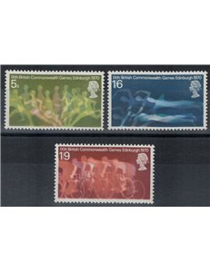 GRAN BRETAGNA 1970 Giochi del Commonwealth 3v MNH**