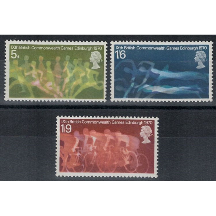 GRAN BRETAGNA 1970 Giochi del Commonwealth 3v MNH**